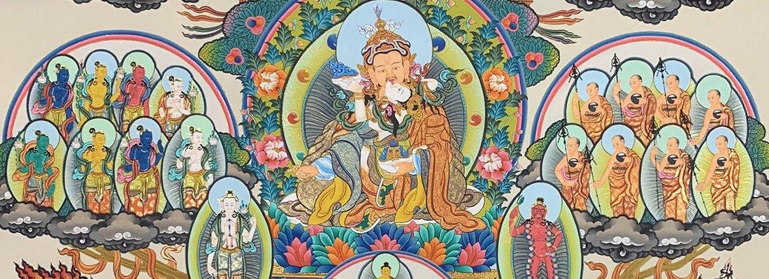 Nyingma Lineage Tree Thangka Explanation With Names