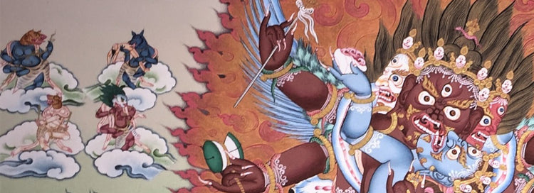 Bardo Shitro Thangkas - The Thangka