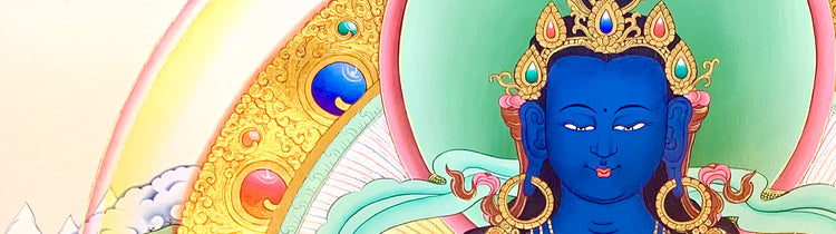 Akshobhya Thangka Paintings | Traditional Hand Painted Tibetan Buddhist Art