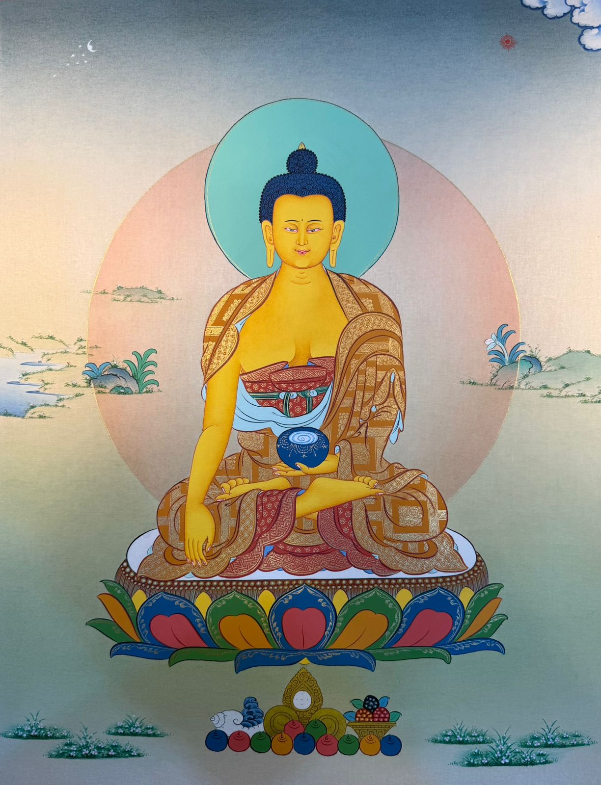 Shakyamuni Buddha Thangka Painting 60*45