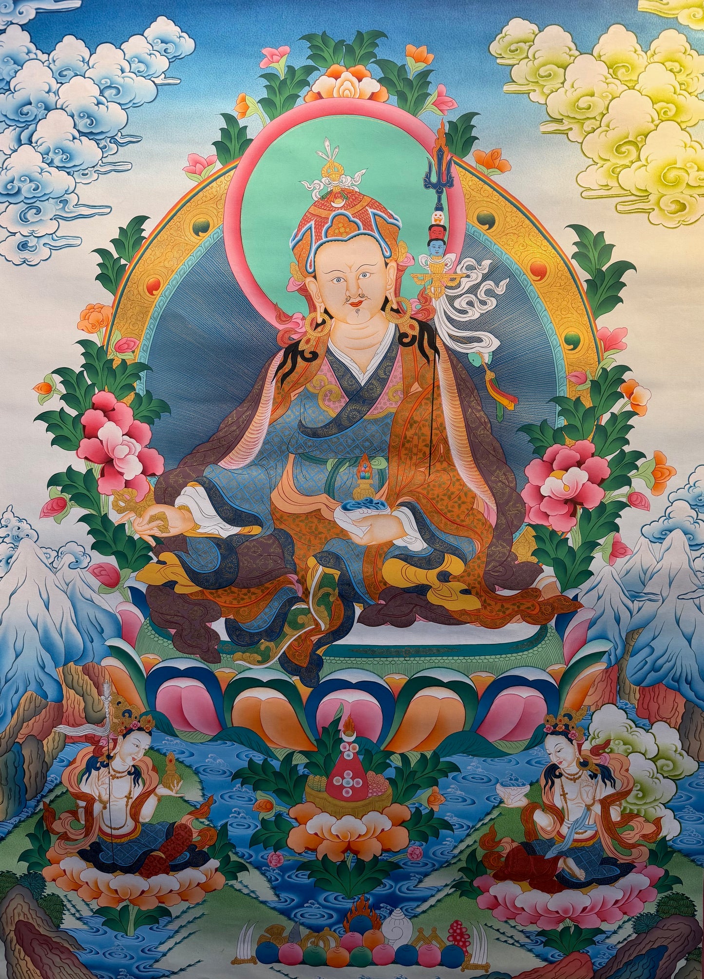 Guru Rinpoche Thangka Painting 120*98