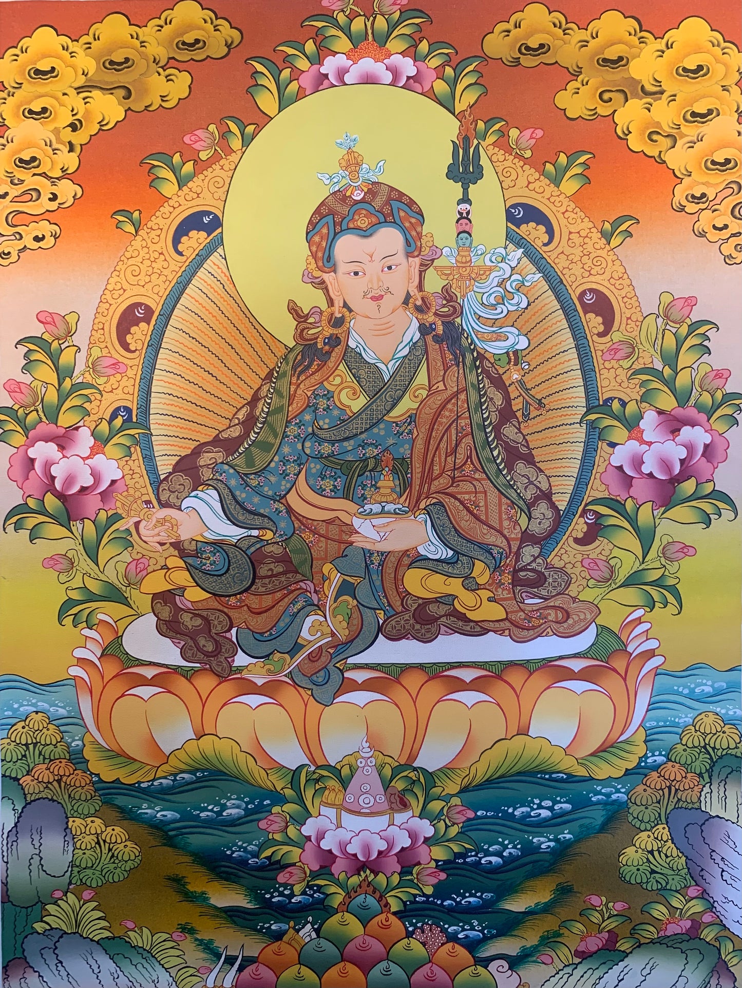 Guru Rinpoche Thangka Painting 50*40