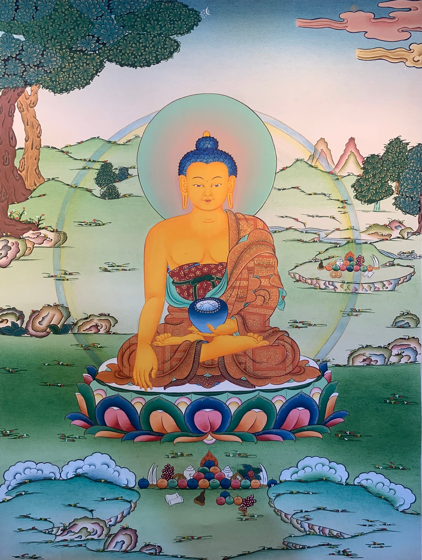 Shakyamuni Buddha Thangka Painting 60*45