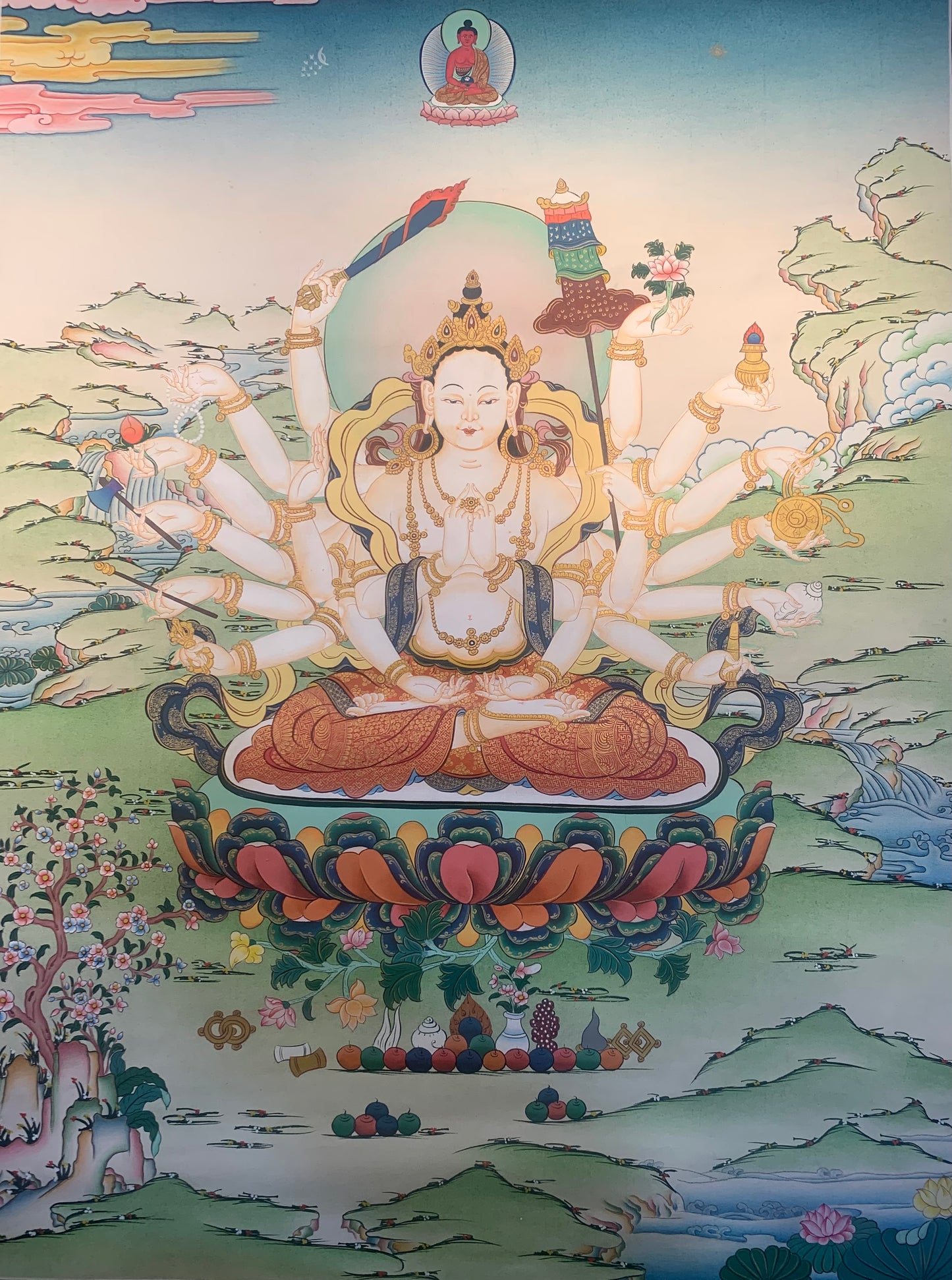 Chandi (Mother Goddess) Thangka Painting 60*46