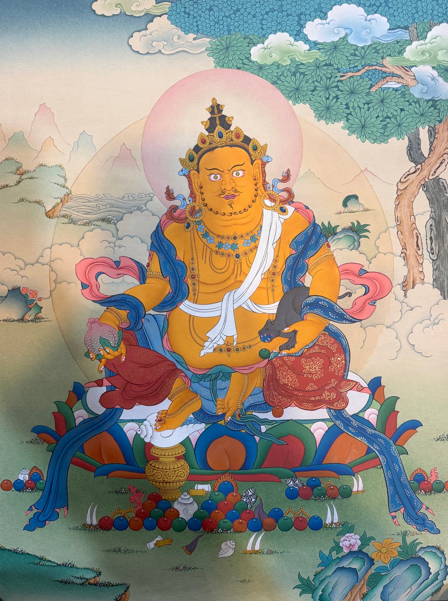 Jambhala Thangka Painting 50*40