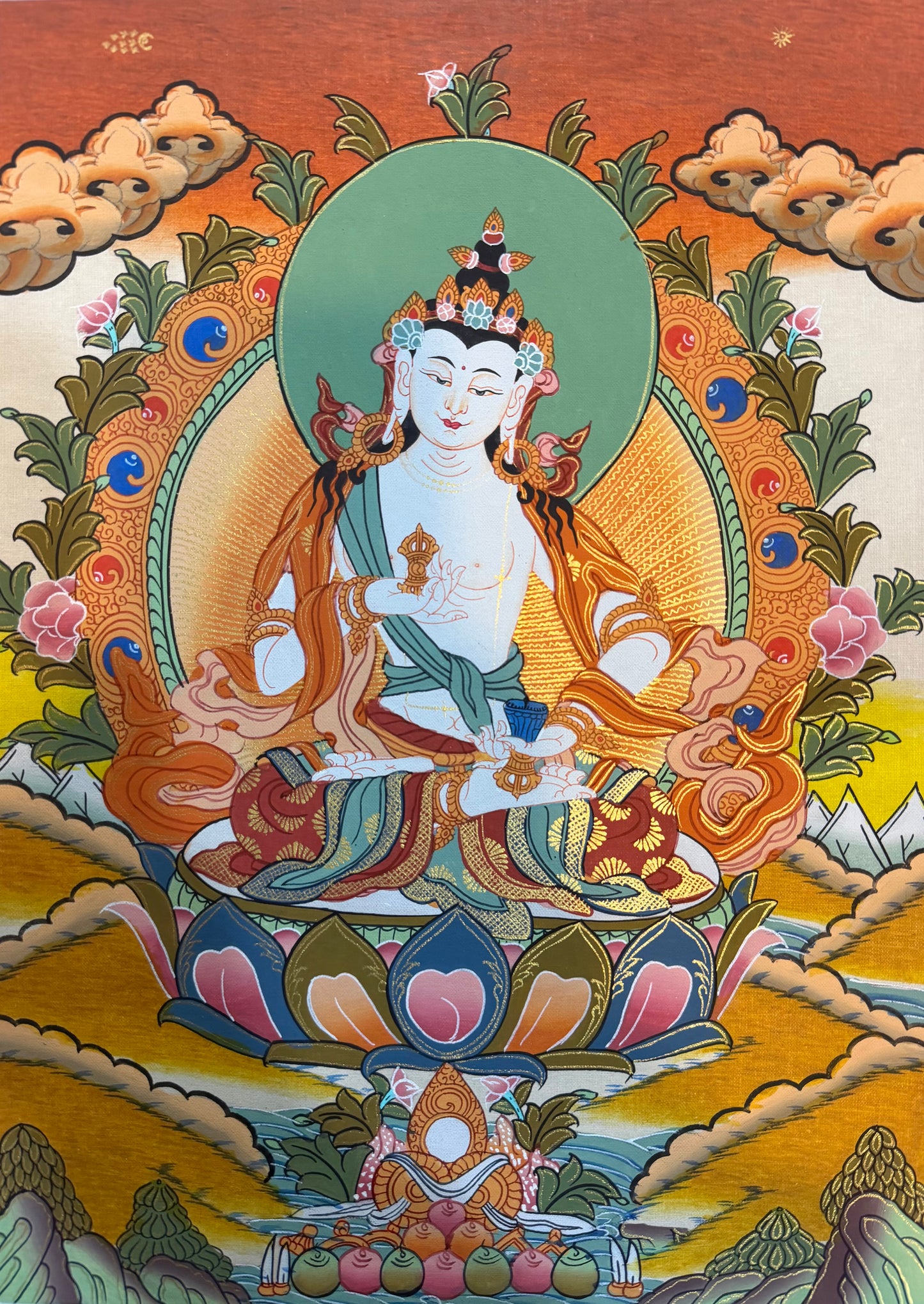 Vajrasattva Thangka Painting 40*30