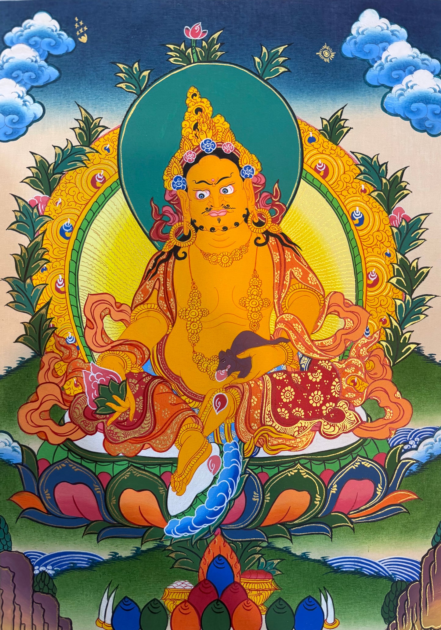 Jambhala Thangka Painting 40*30