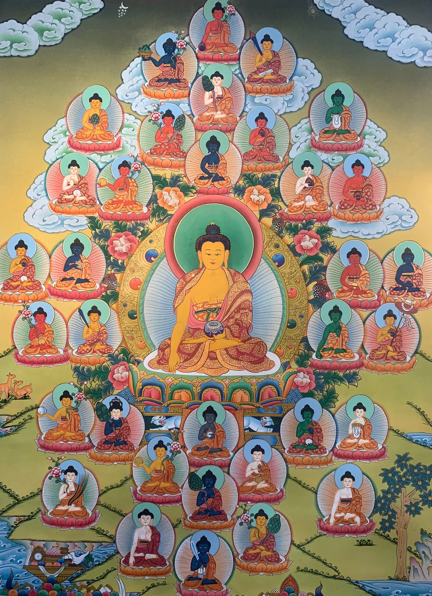 Shakyamuni Buddha Thangka Painting 60*45