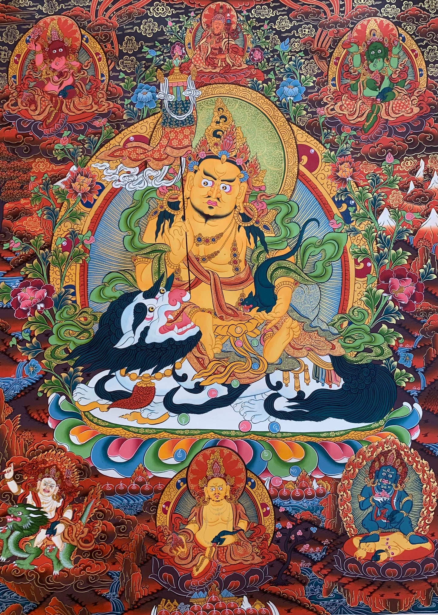 Jambhala Thangka Painting 94*62