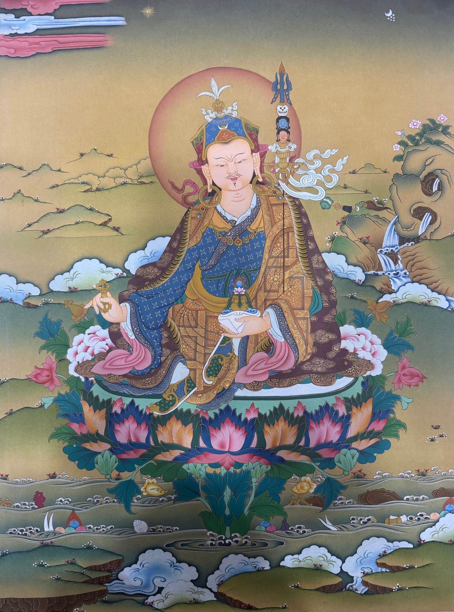 Guru Rinpoche Thangka Painting 60*45