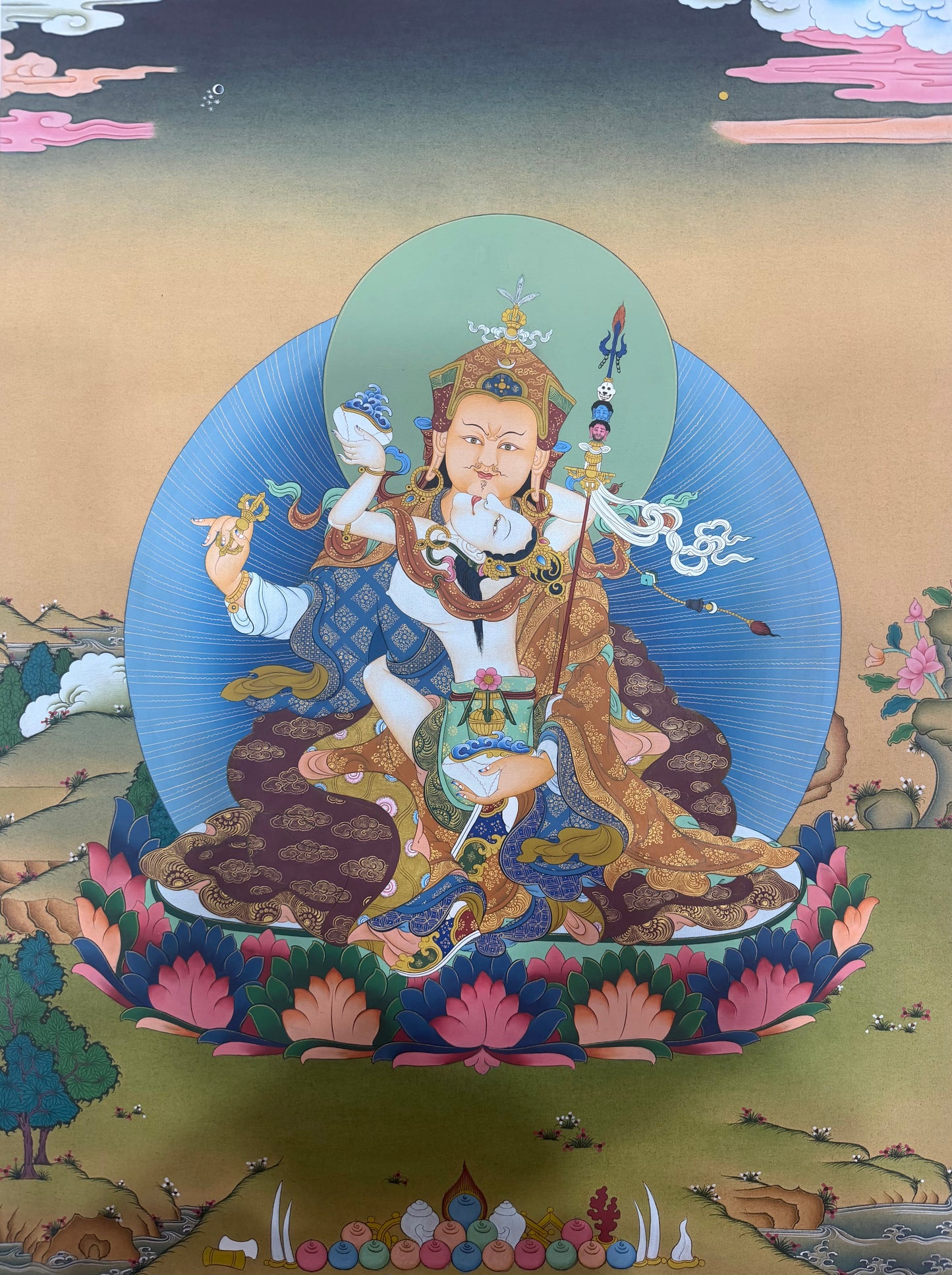 Guru Rinpoche Thangka Painting 60*45