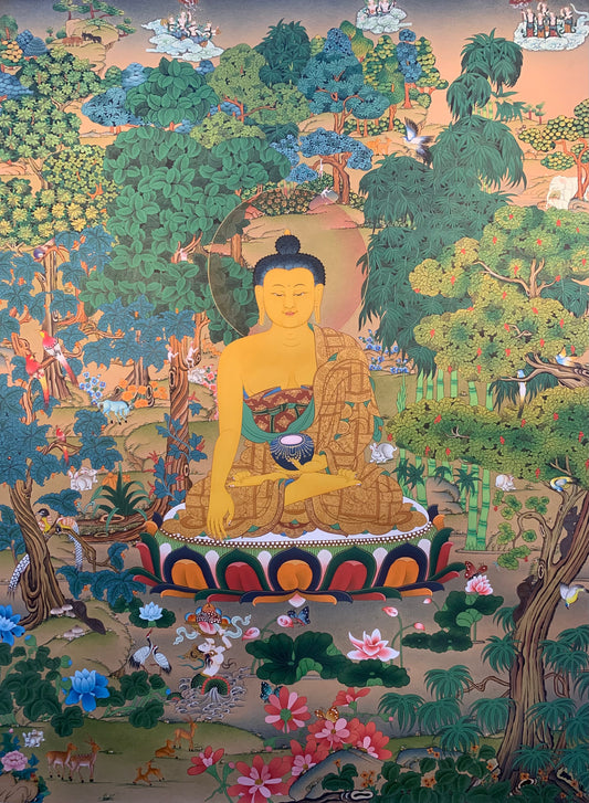 Shakyamuni Buddha Thangka Painting 75*50