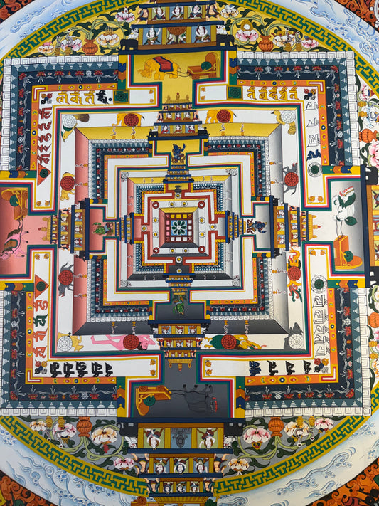 Kalachakra Mandala Thangka Painting 75*75