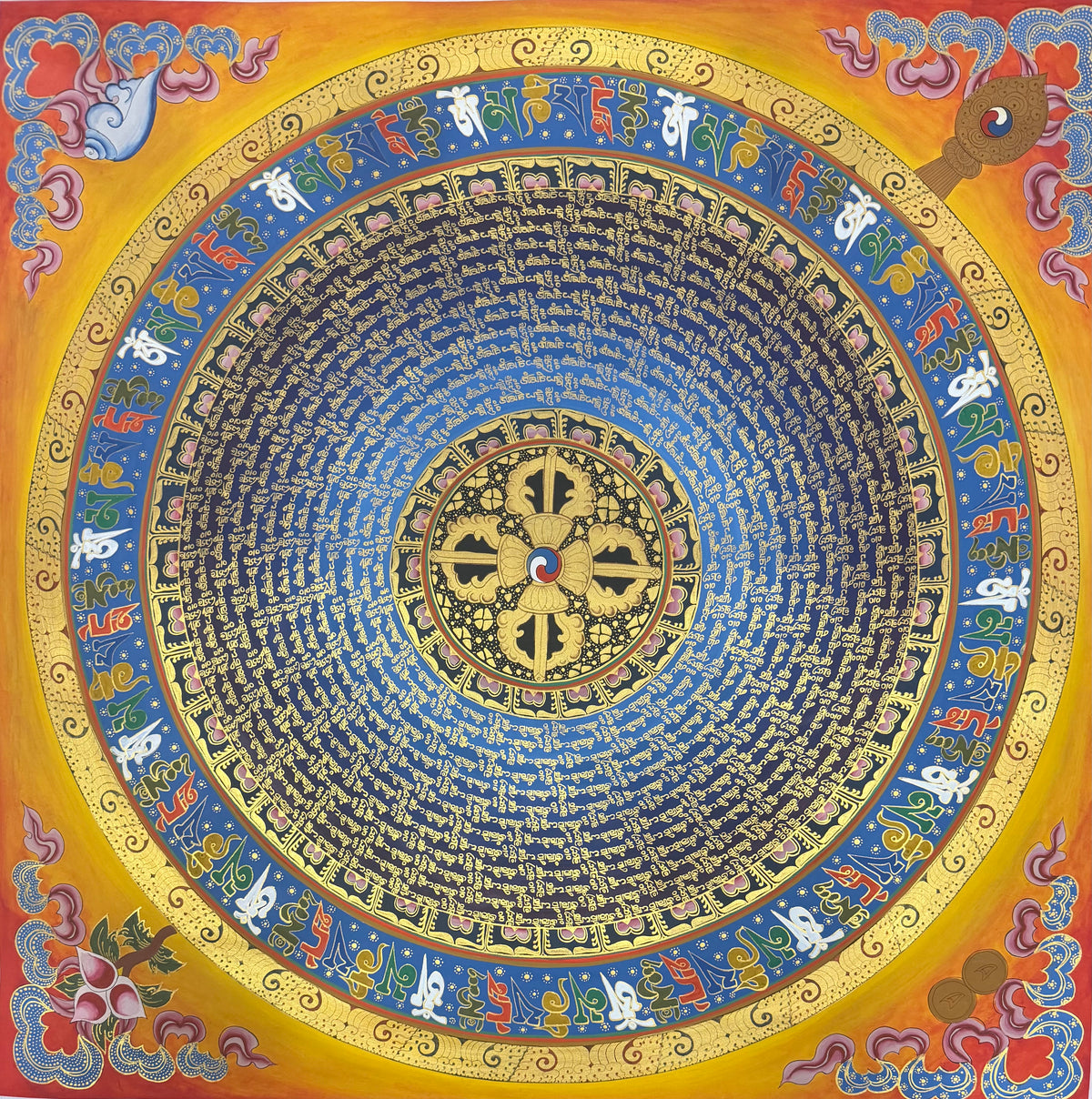 Mantra Mandala Thangka Painting 70*70
