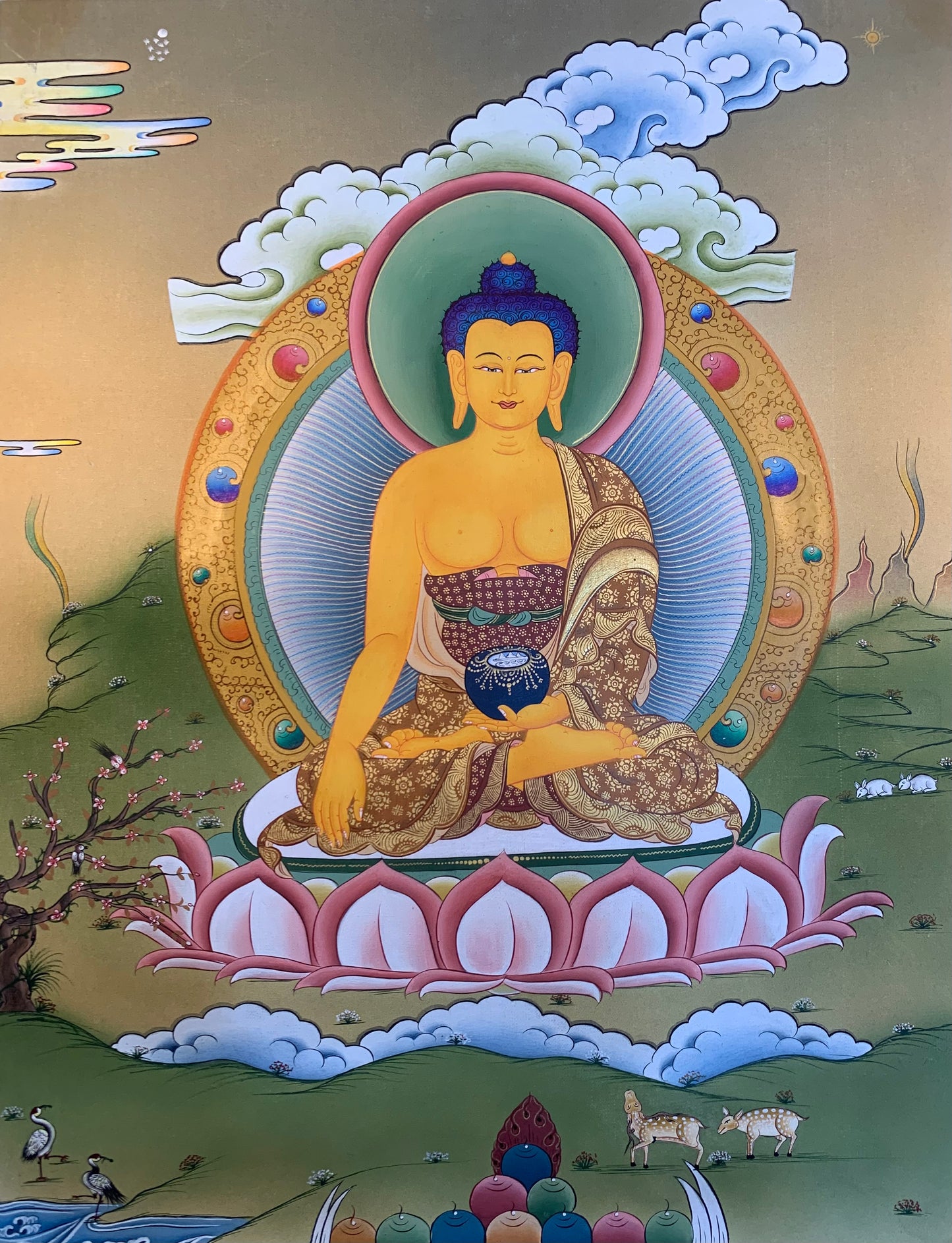 Cuadro Buda Shakyamuni Thangka 38 * 28