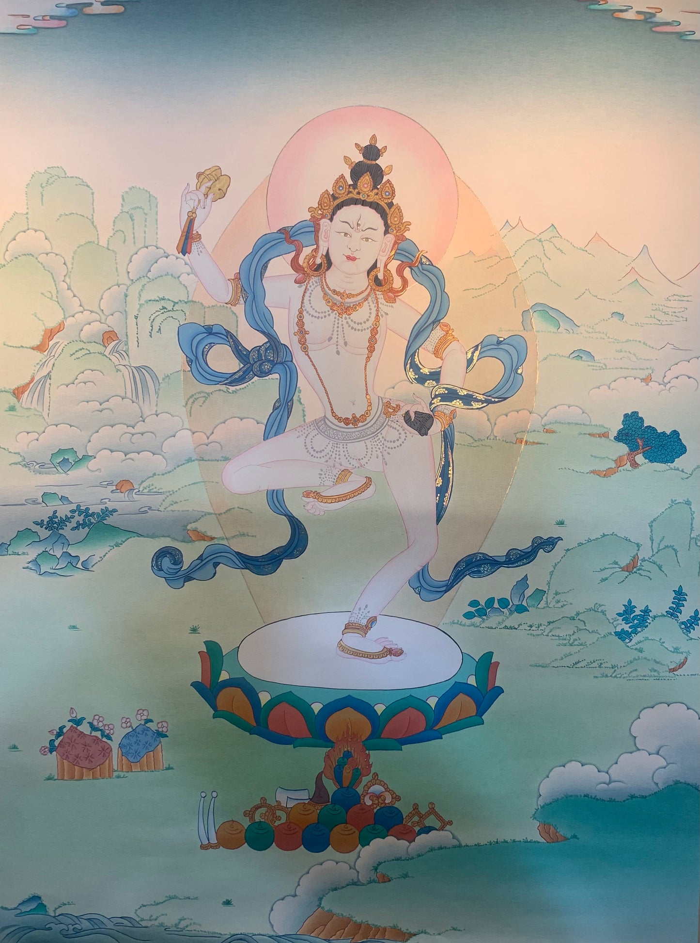 Machik Labdron Thangka Painting 60*42