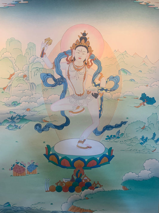 Machik Labdron Thangka Painting 60*42