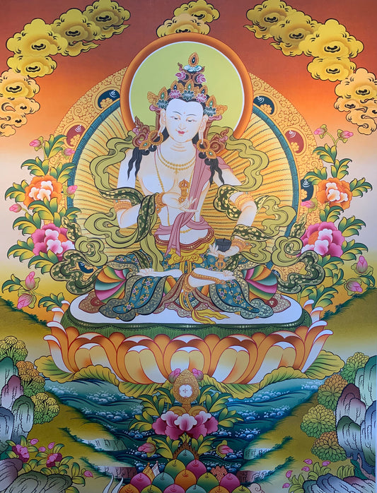 Vajrasattva Thangka Painting 68*51