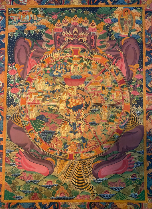 The Wheel of Life Thangka Painting 60*46