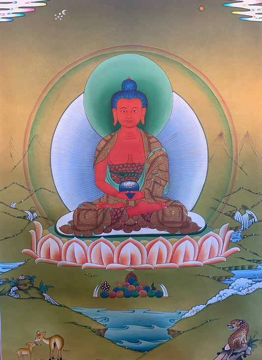 Amitabha Buddha Thangka Painting 46*33