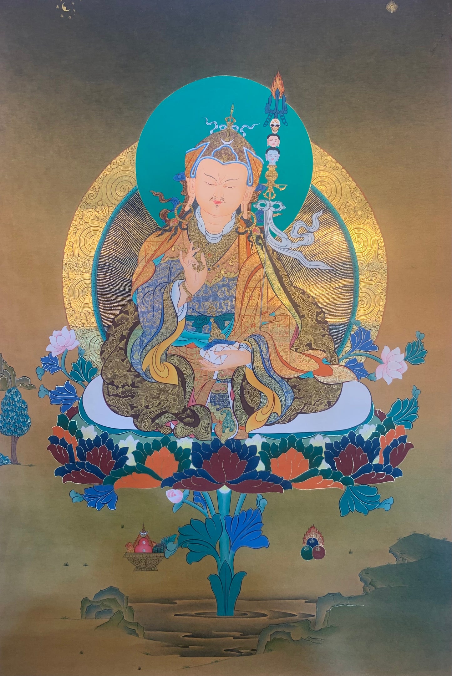 Guru Rinpoche Thangka Painting 60*46
