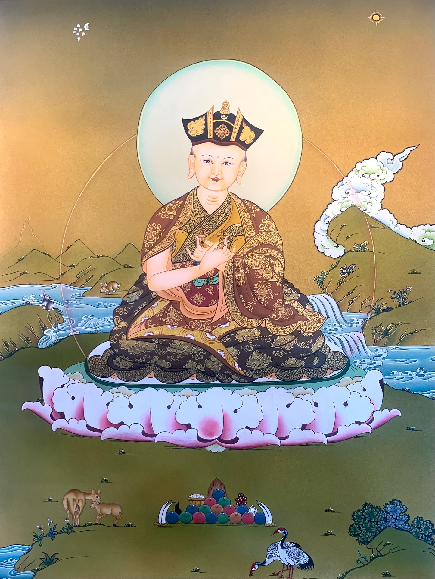 8th Karmapa Mikyo Dorje Thangka Painting 50*42