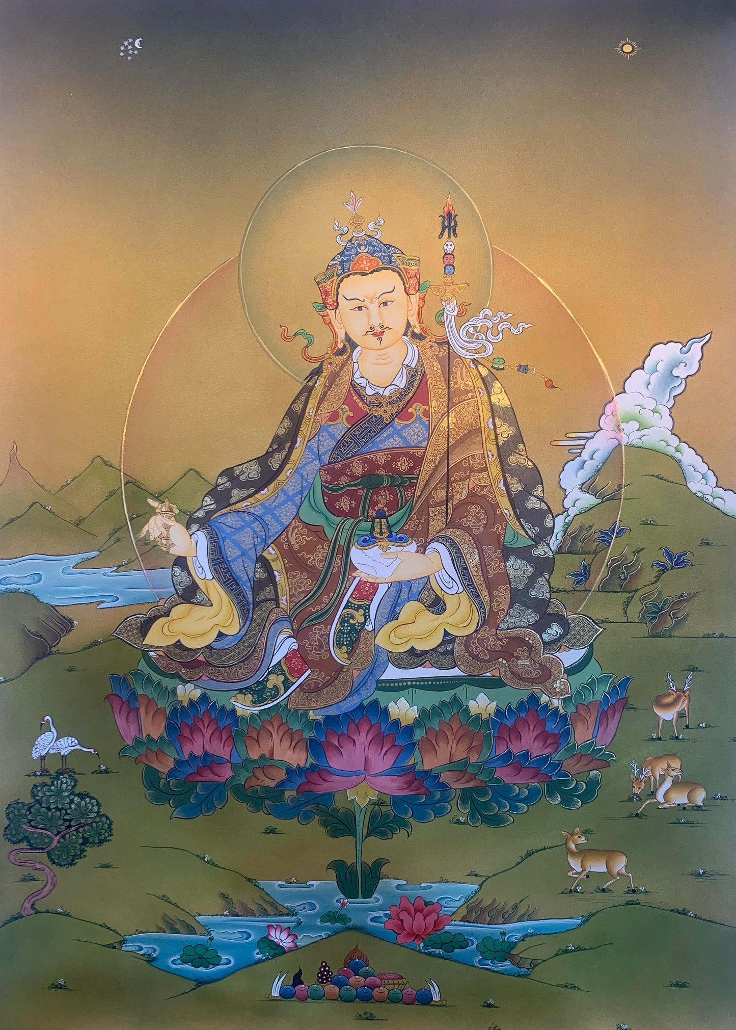 Guru Rinpoche Thangka Painting 50*40