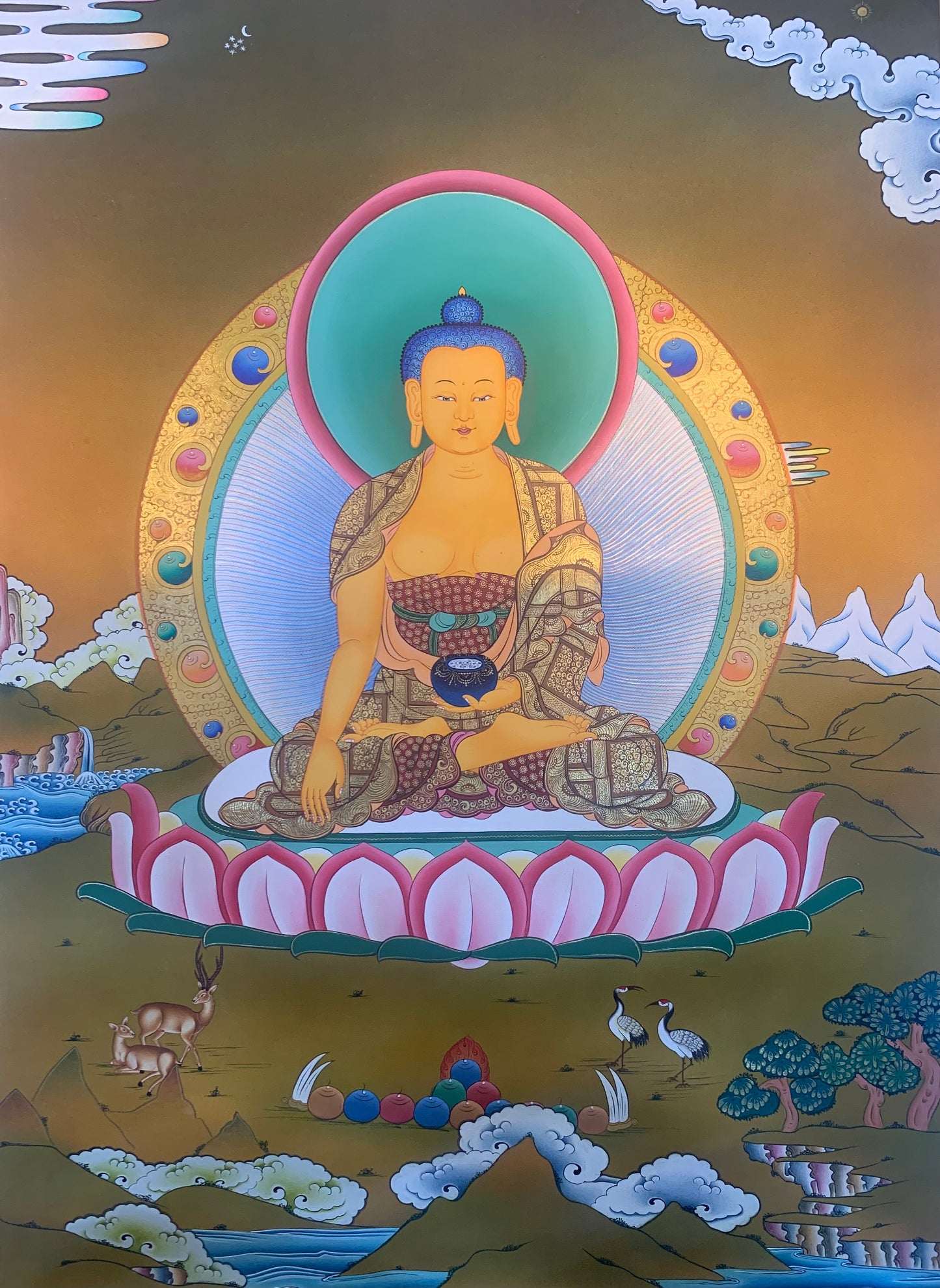 Shakyamuni Buddha Thangka Painting 52*40