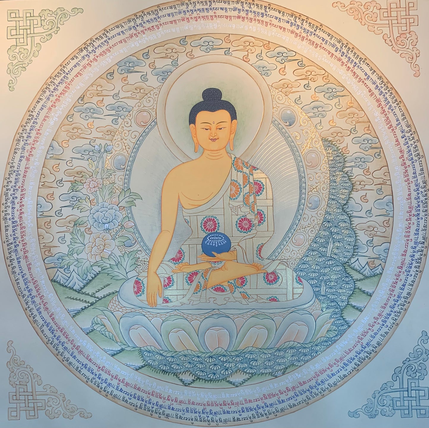Shakyamuni Buddha Thangka Painting 50*50