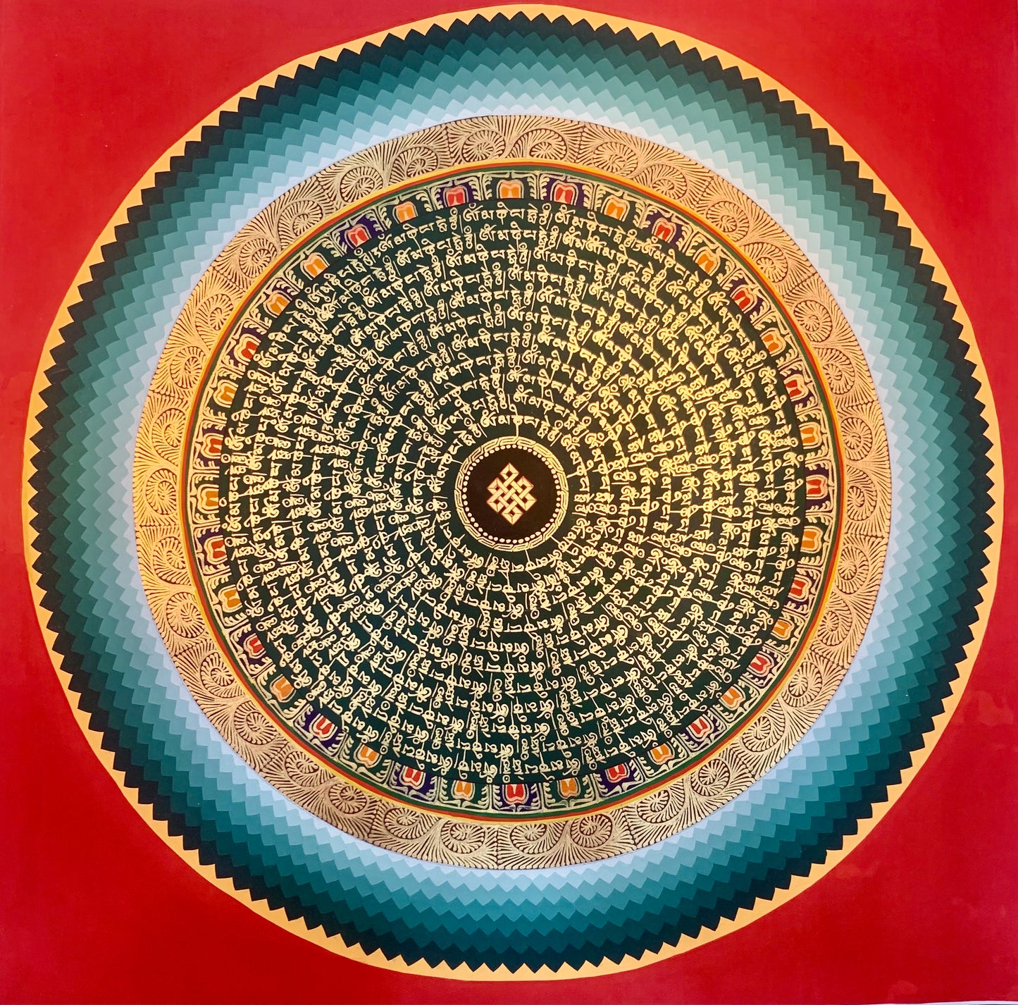 Mantra Mandala Thangka Pintura 50 * 50