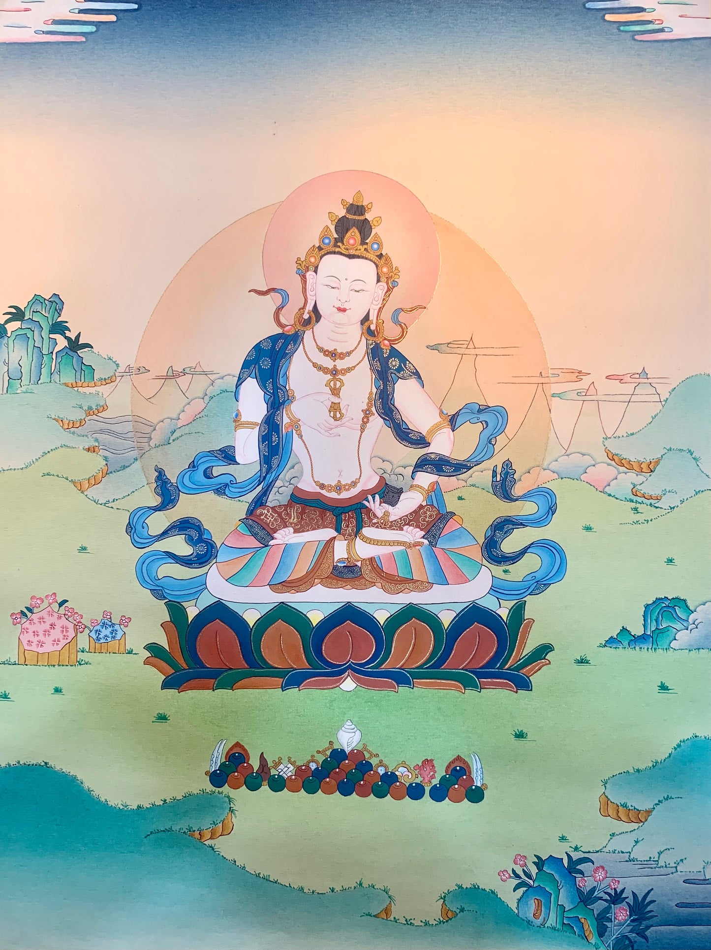Vajrasattva Thangka Painting 60*45