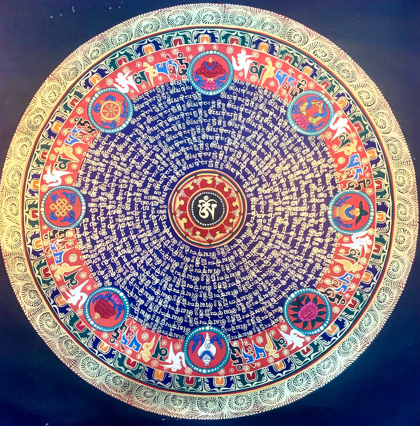 Mantra Mandala Thangka Painting 50*50