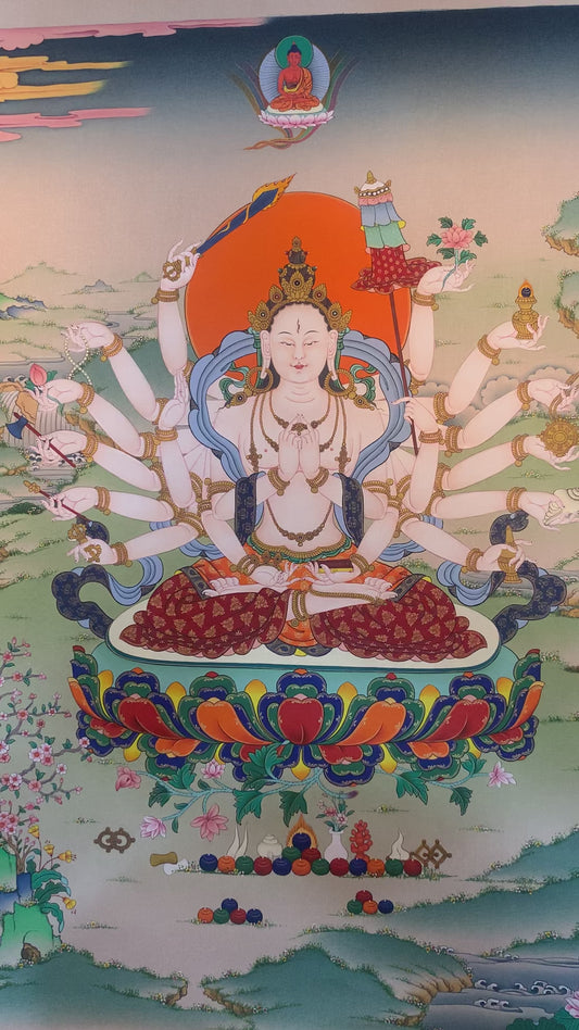 Chandi (Mother Goddess) Thangka Painting 60*46