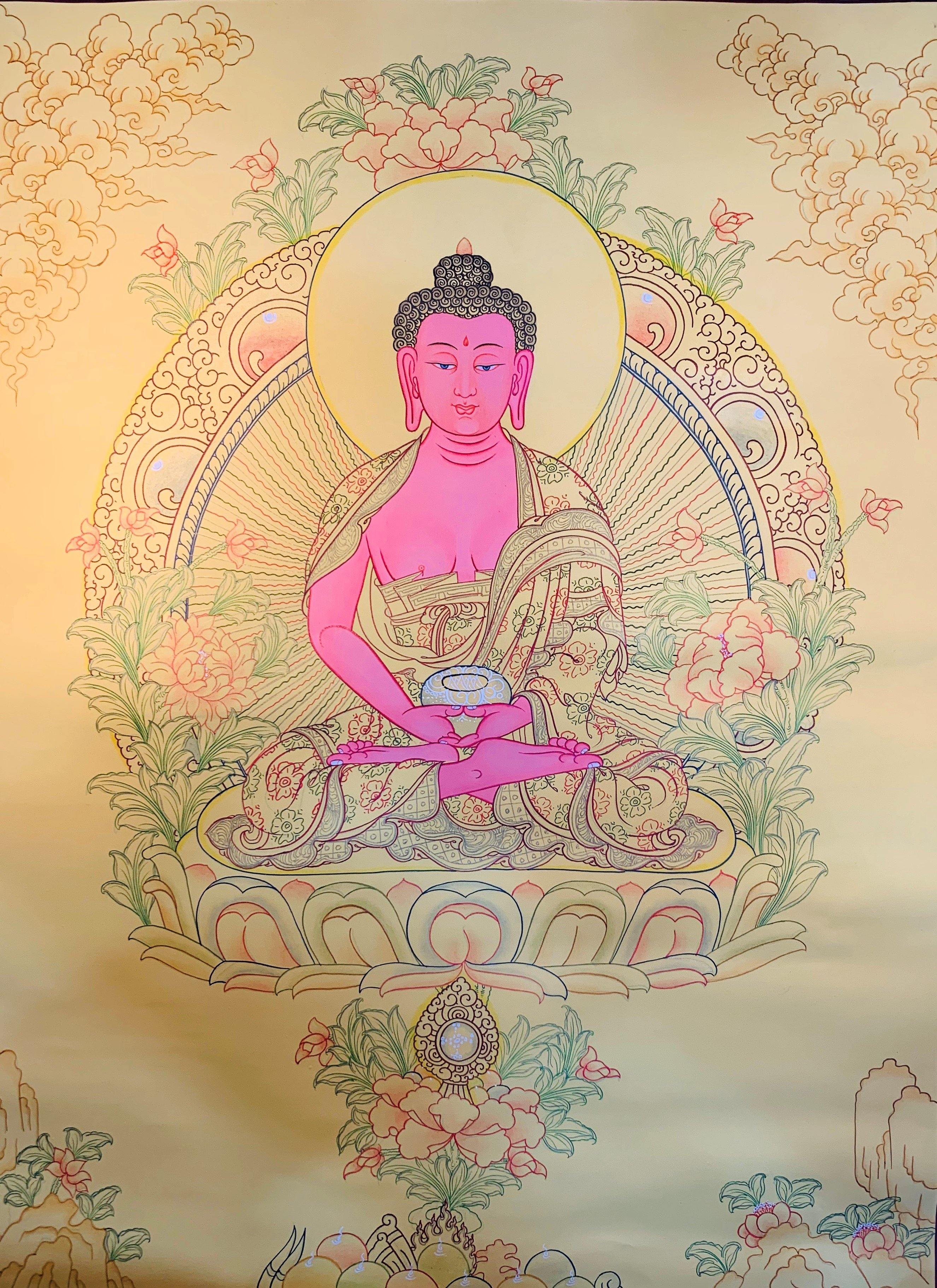 Amitabha Buddha Thangka 60*45 - The Thangka