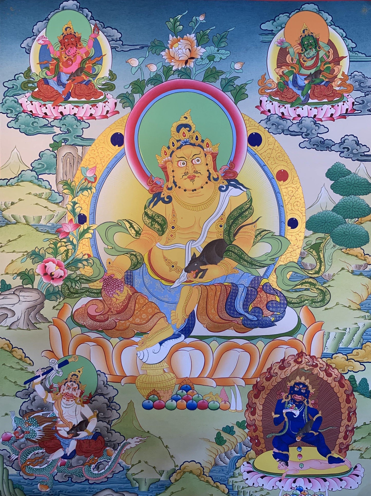 Jambhala Thangka Painting 60*45 - The Thangka
