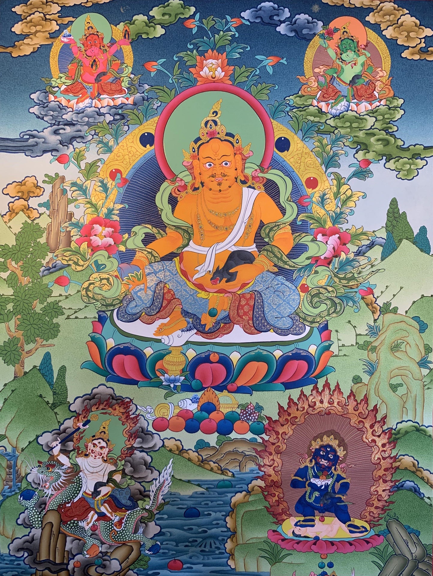 Jambhala Thangka Painting 70*50 - The Thangka