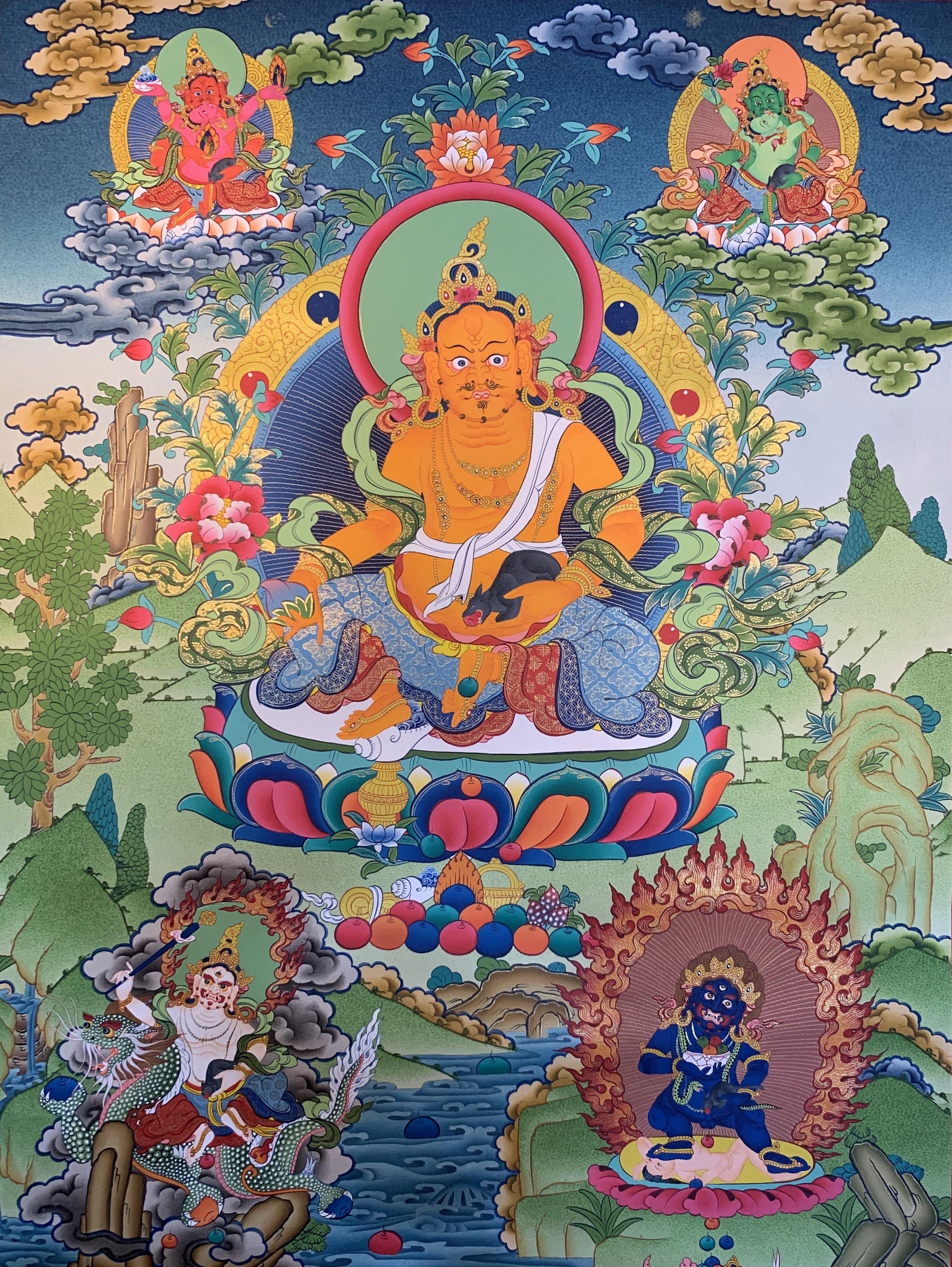 Jambhala Thangka Painting 70*50 - The Thangka