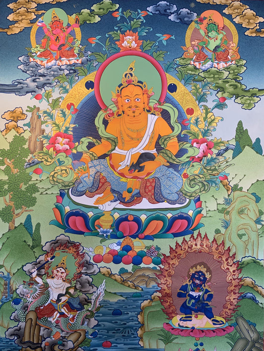 Jambhala Thangka Painting 70*50 - The Thangka