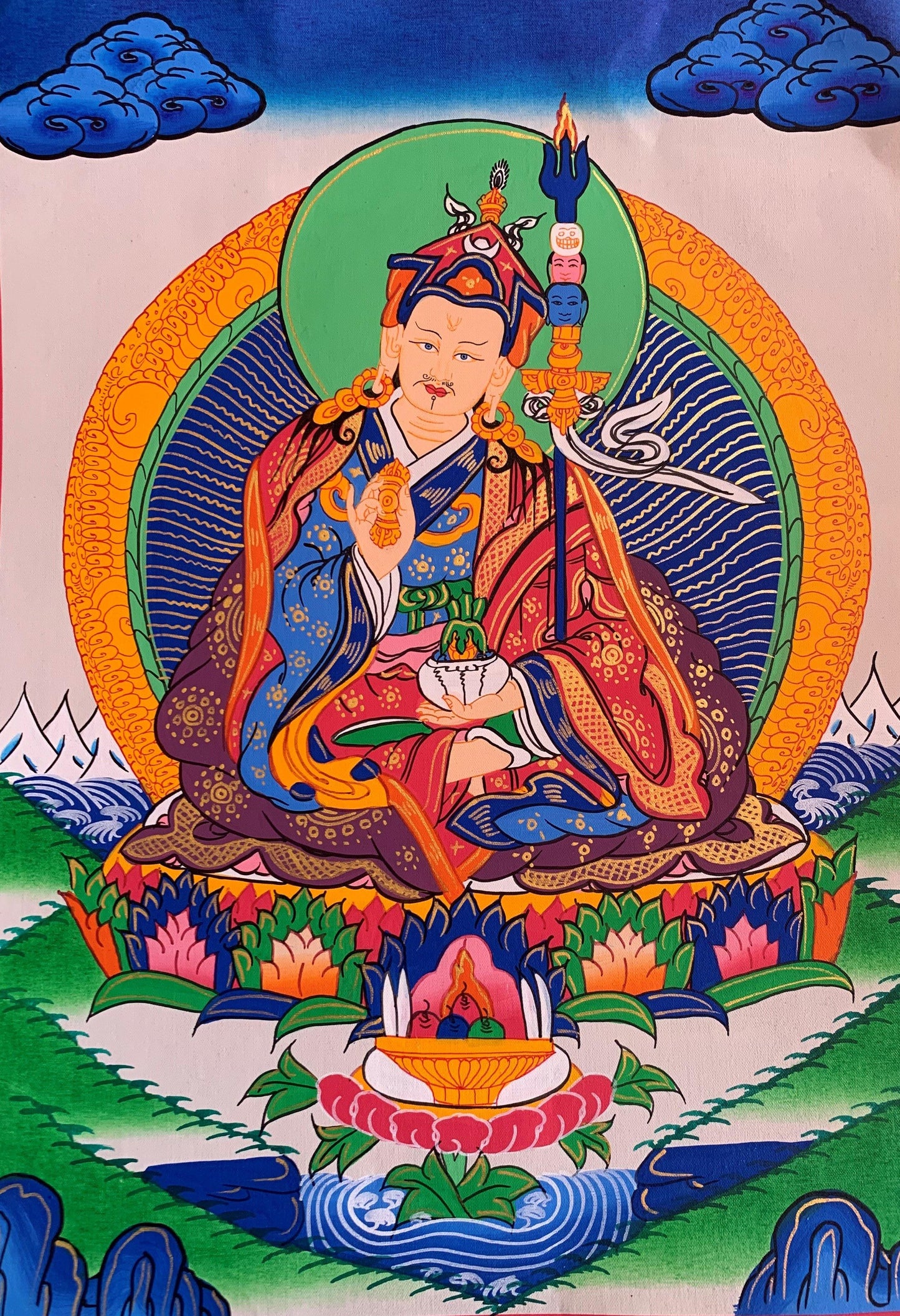 Guru Rinpoche Thangka Painting 40*30 - The Thangka