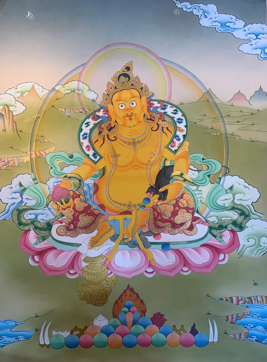 Jambhala Thangka Painting 60*45 - The Thangka
