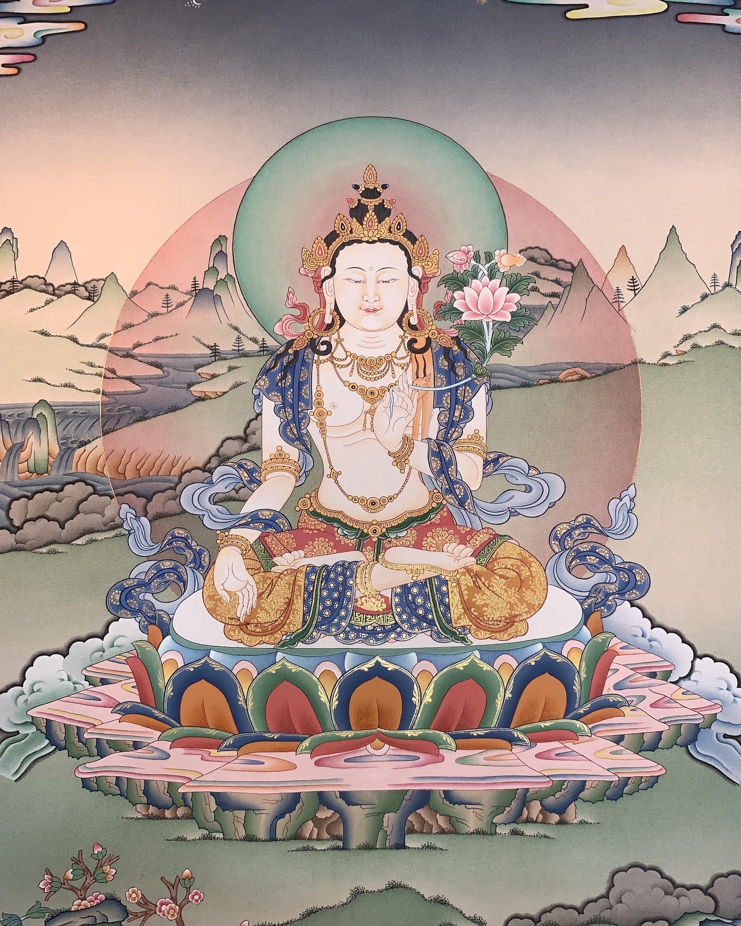 Chenrezig Thangka Painting 60*45 - The Thangka