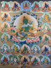 21 Taras Green Tara Thangka Painting 60*45 - The Thangka