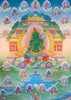 21 Taras Green Tara Thangka Painting 80*64 - The Thangka