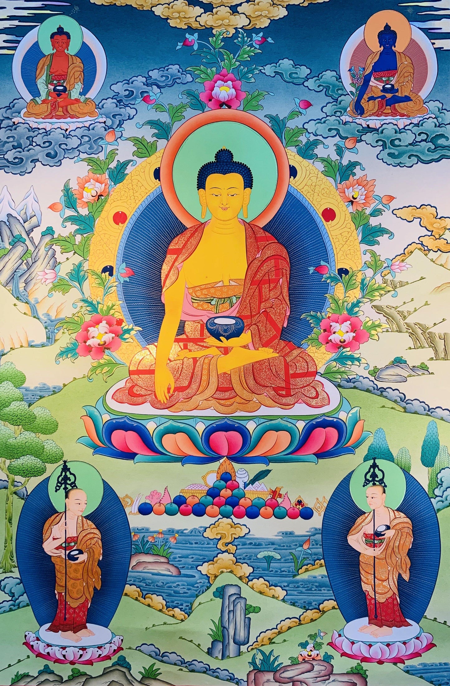 Shakyamuni Buddha Thangka Painting 70*50 - The Thangka