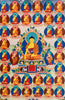 Shakyamuni Buddha and the Thirty-Five Buddhas of Confession Thangka Painting 76*50 - The Thangka