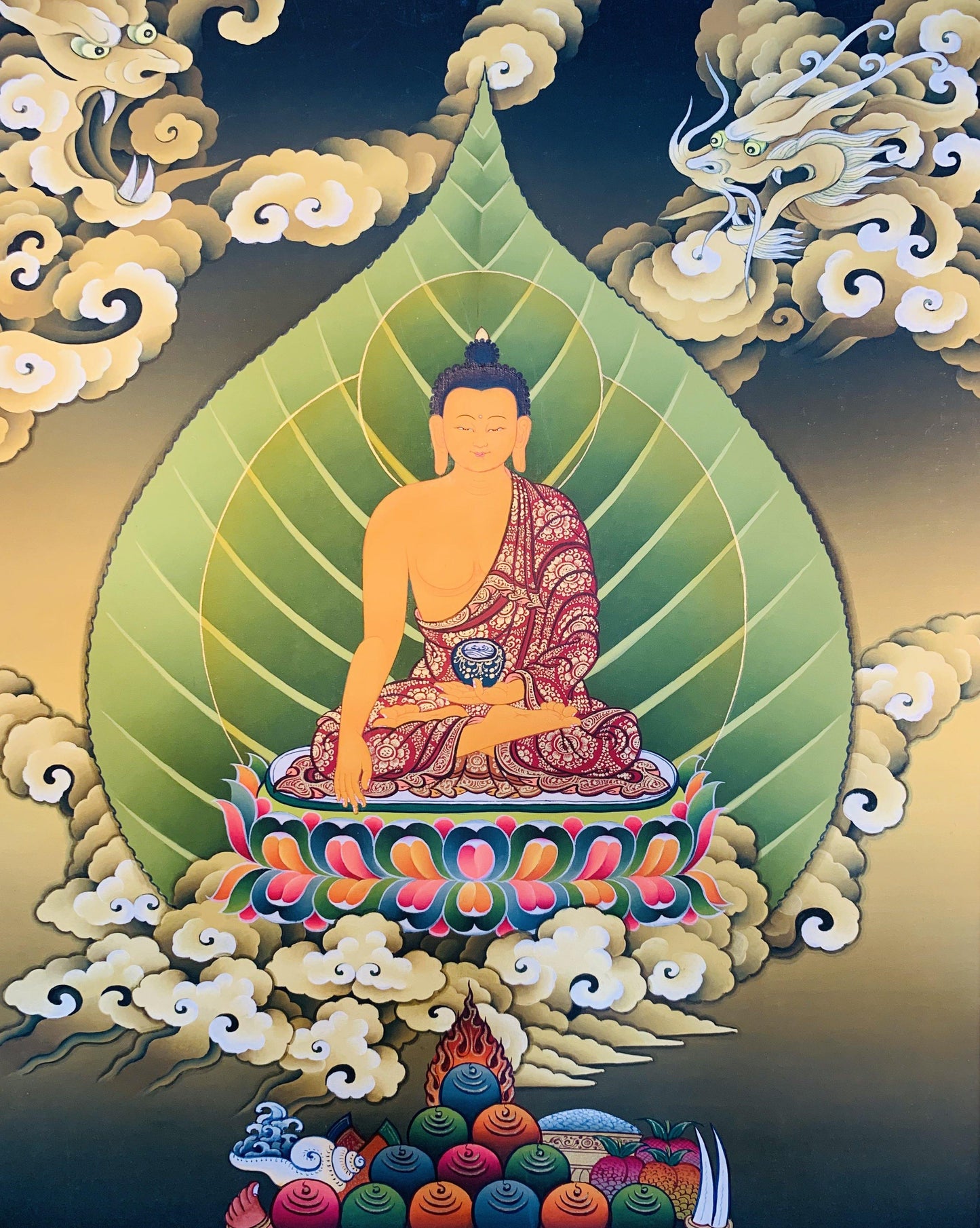 Shakyamuni Buddha Thangka Painting 50*40 - The Thangka