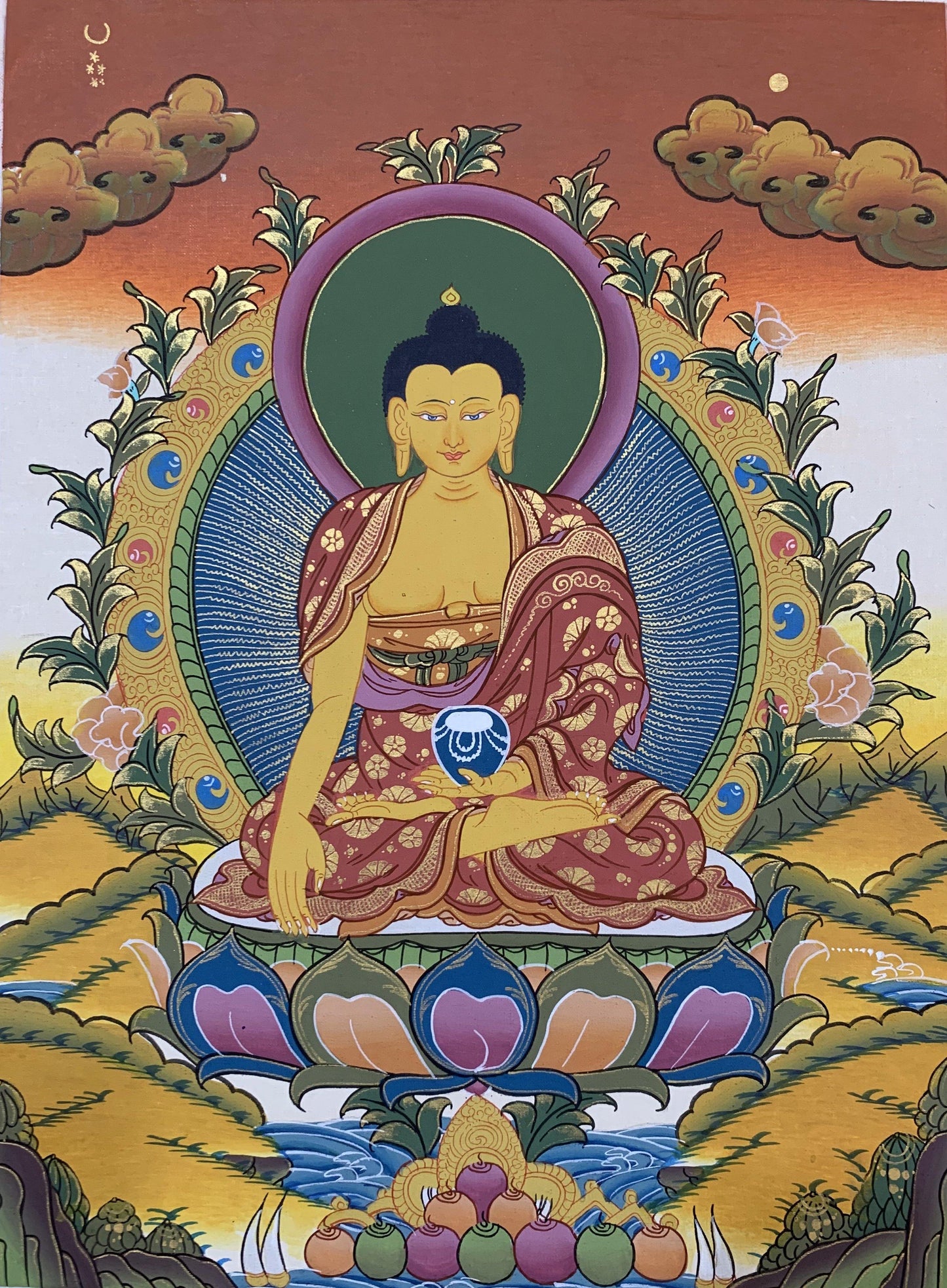 Shakyamuni Buddha Thangka Painting 40*30 - The Thangka