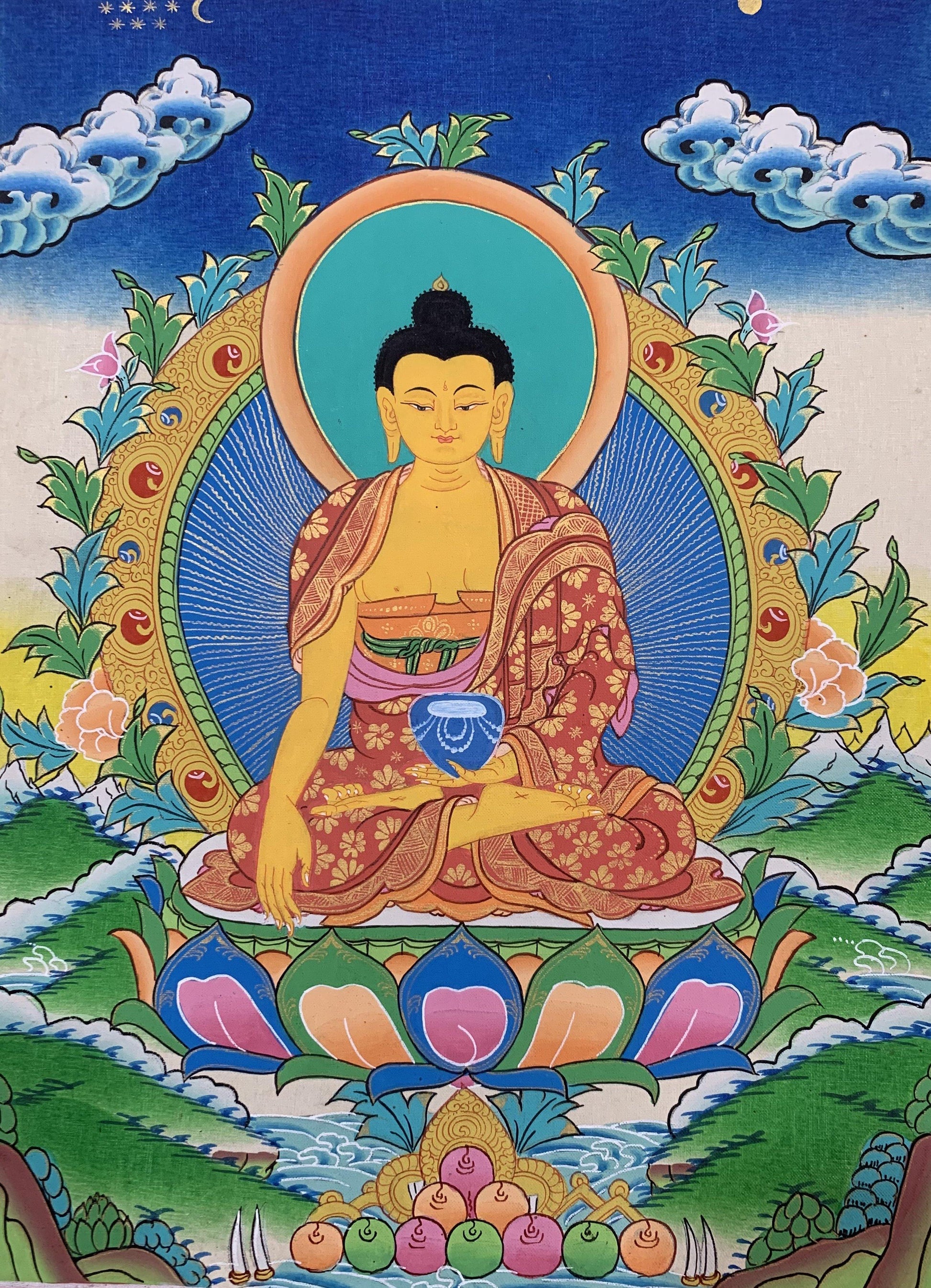 Shakyamuni Buddha Thangka Painting 40*30 - The Thangka