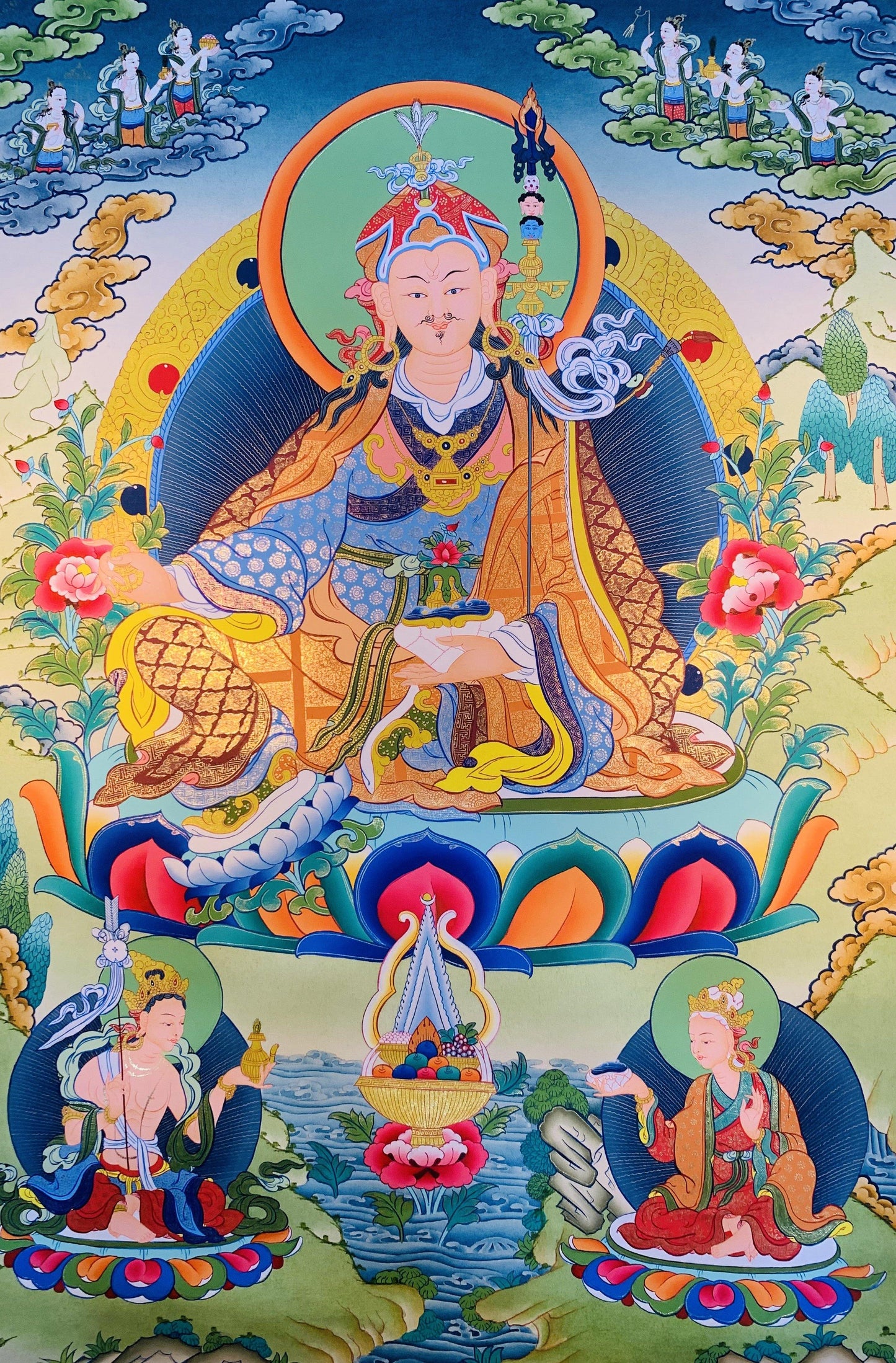 Guru Rinpoche Thangka Painting 70*50 - The Thangka