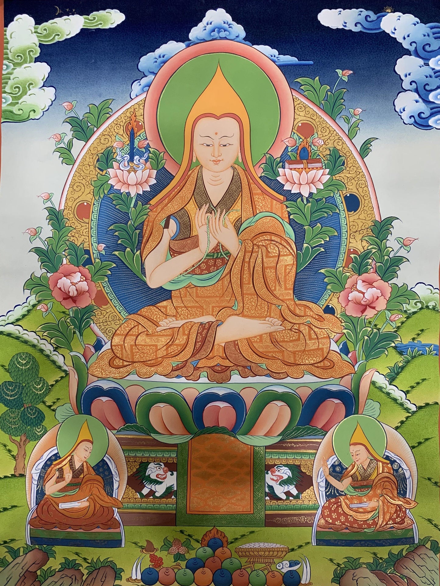 Je Tsongkapa Thangka Painting 60*45 - The Thangka